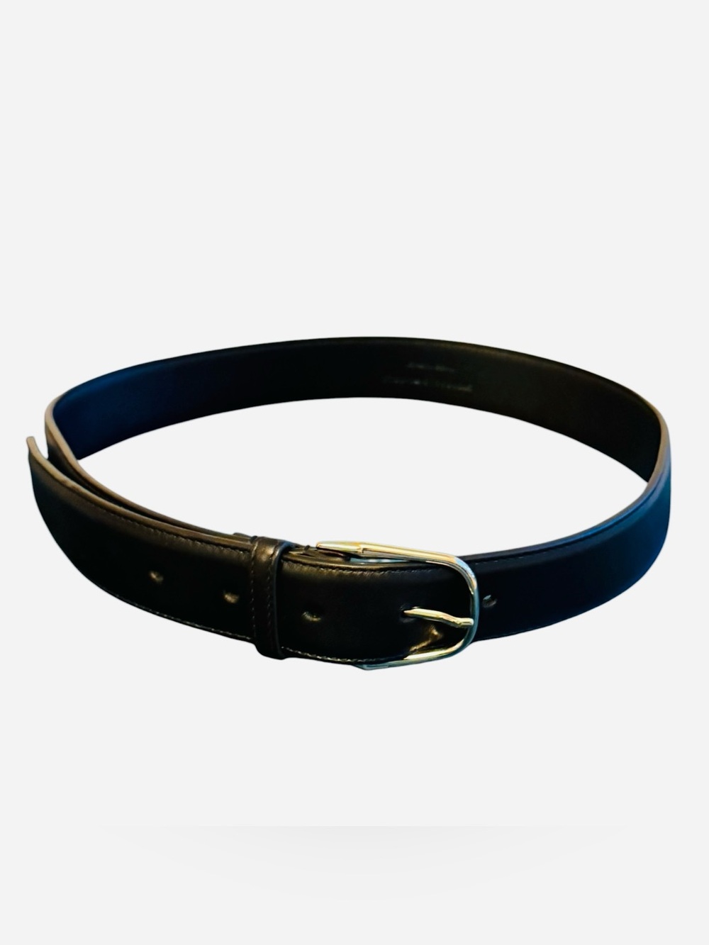 Saint Laurent Black Minimal Leather Belt Size 70cm (Small) NWOT